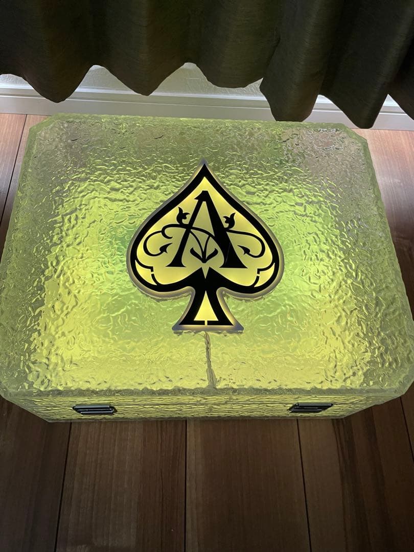 アルマンド 3本 LED 照明 ディスプレイ ケース 箱 空瓶 ビン 収納可能