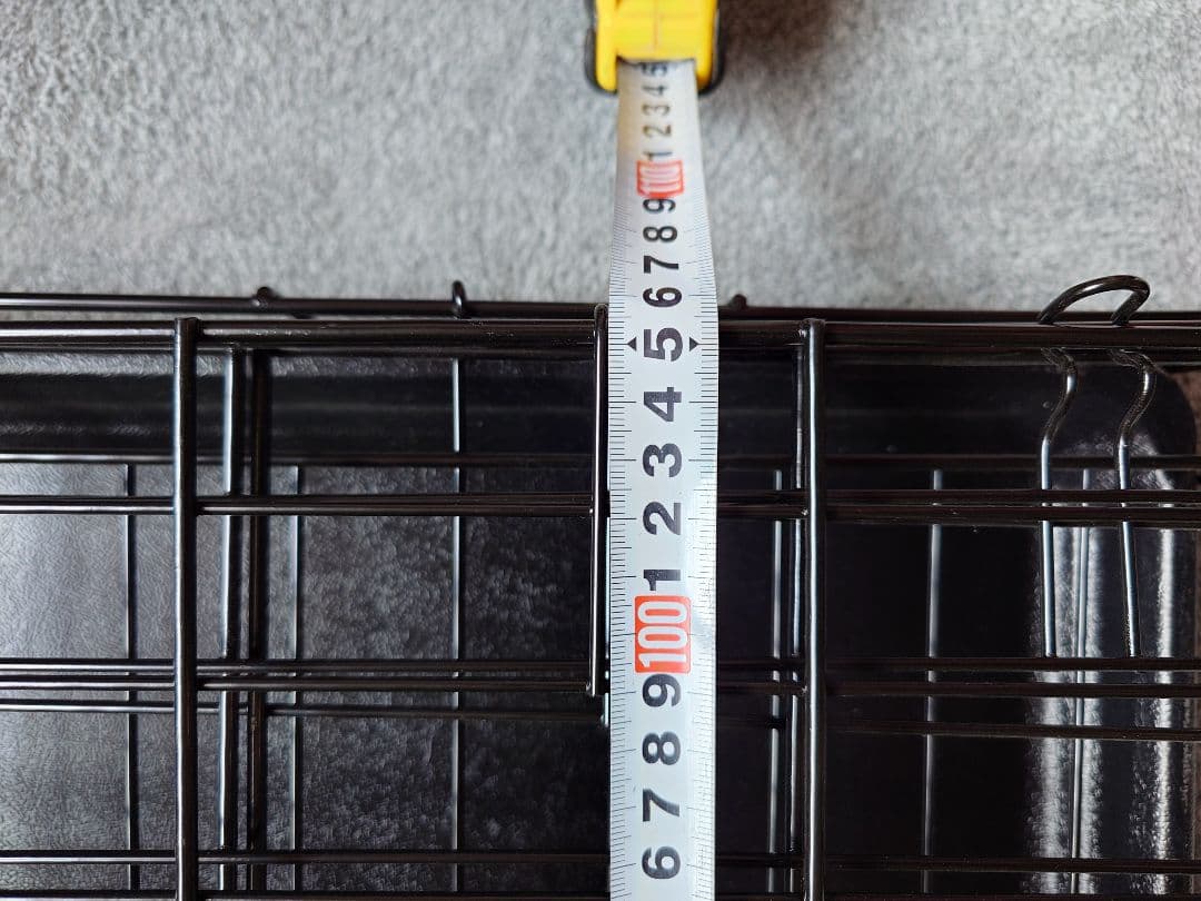 黒の犬用ケージ 約105cm x 75cm 奥行70cm