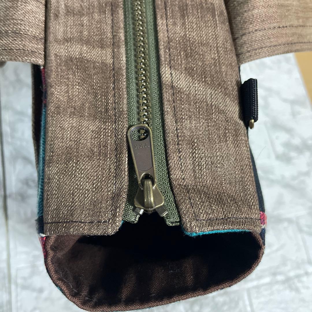 No.534 デニムリメイクバッグ　キャットインディアン