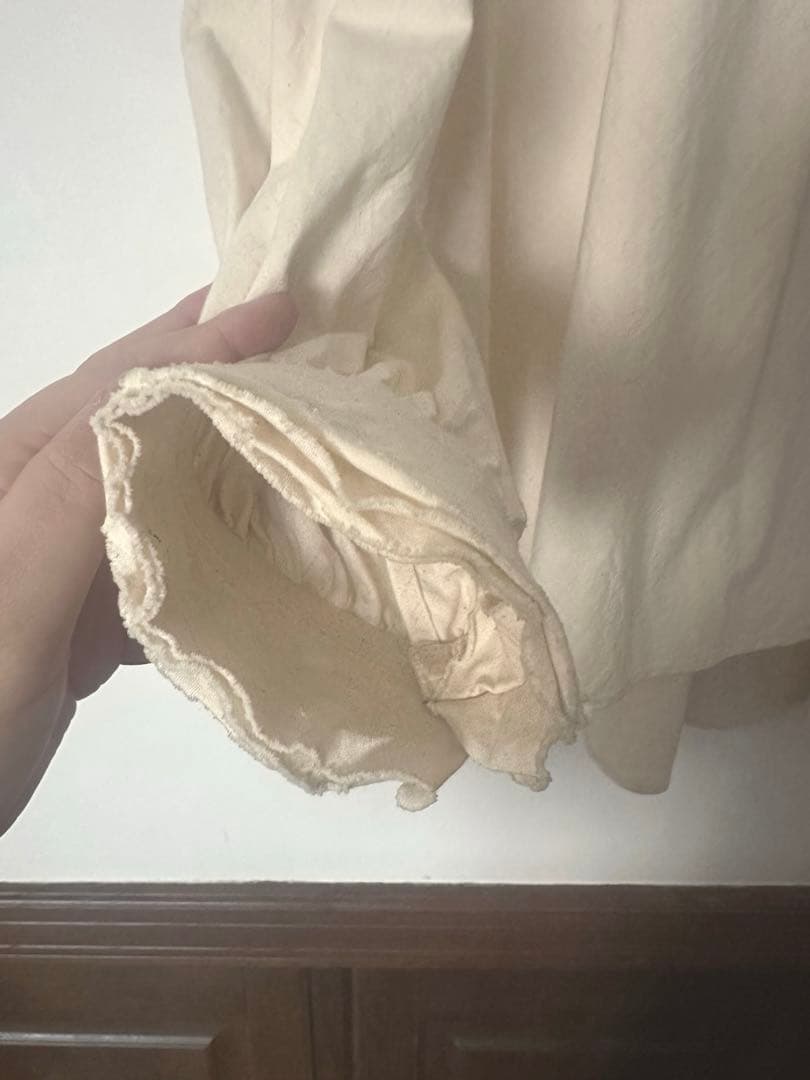 yunahica ユナヒカ　フリルブラウス　綿麻　サイズ2