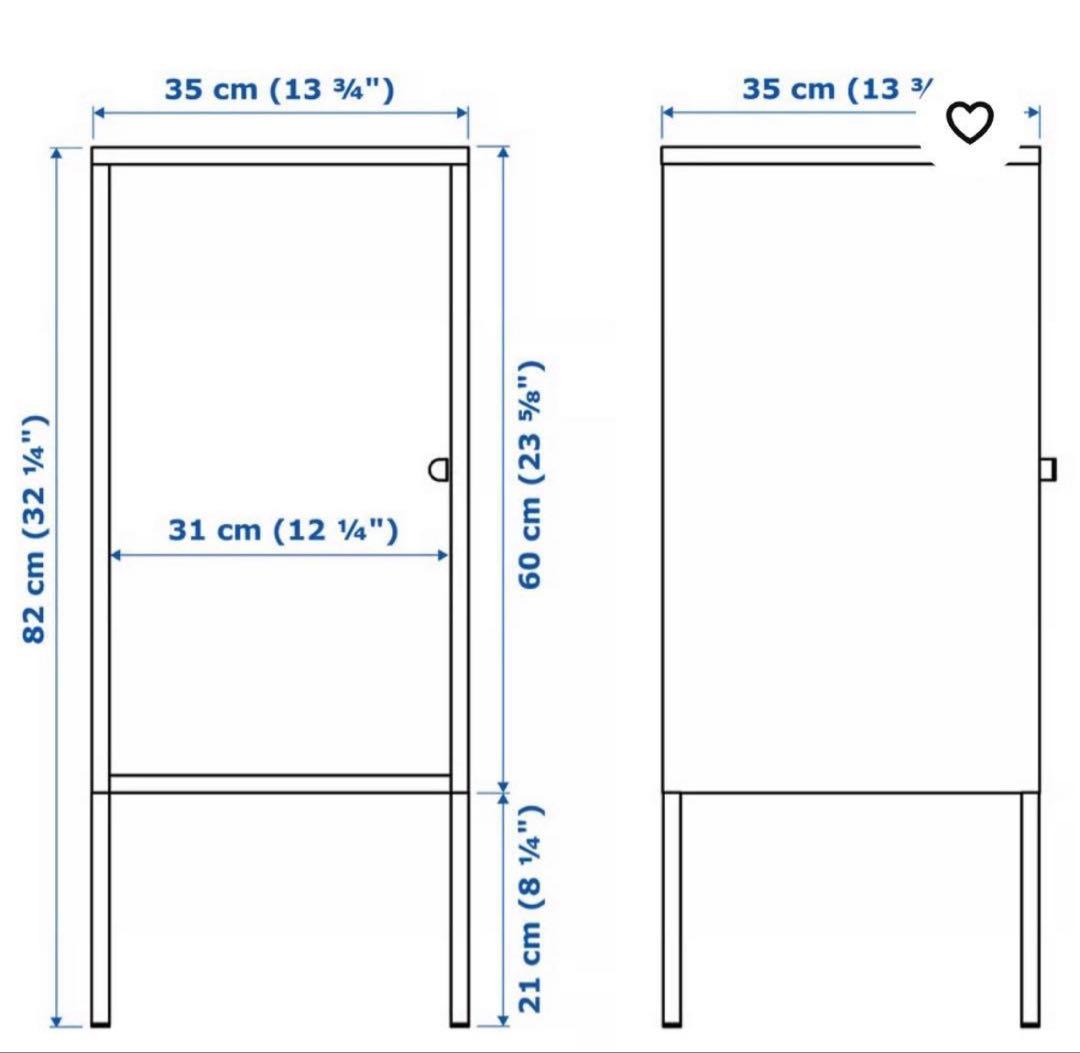 IKEA イケア1LIXHULT リックスフルトスチール キャビネット収納ラック