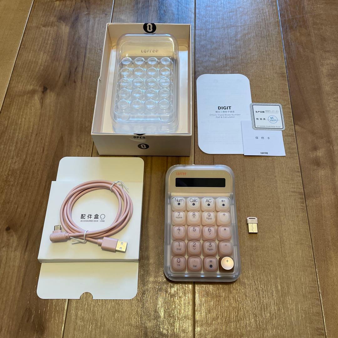 Lofree 電卓 ピンク リキッドファンデーション テンキー