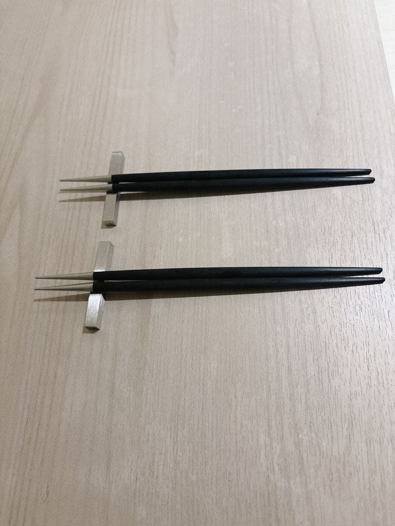 クチポール Cutipol GOA 箸&箸置きセット ブラック 未使用2膳セット