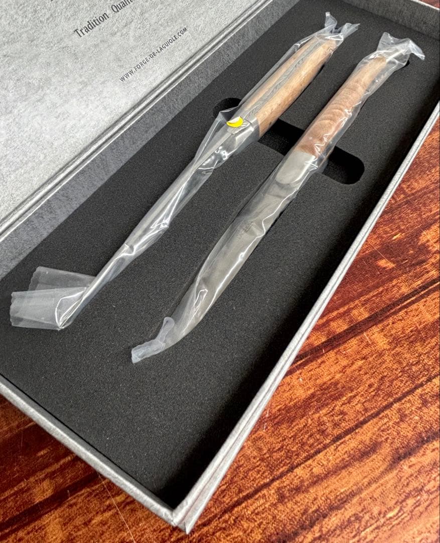 フォルジュドライヨール テーブルナイフ ジュニパー艶消し 2本【38314】