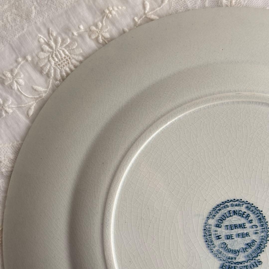 フランスアンティーク　ショワジールロイ　Choisy BRESTOIS　平皿