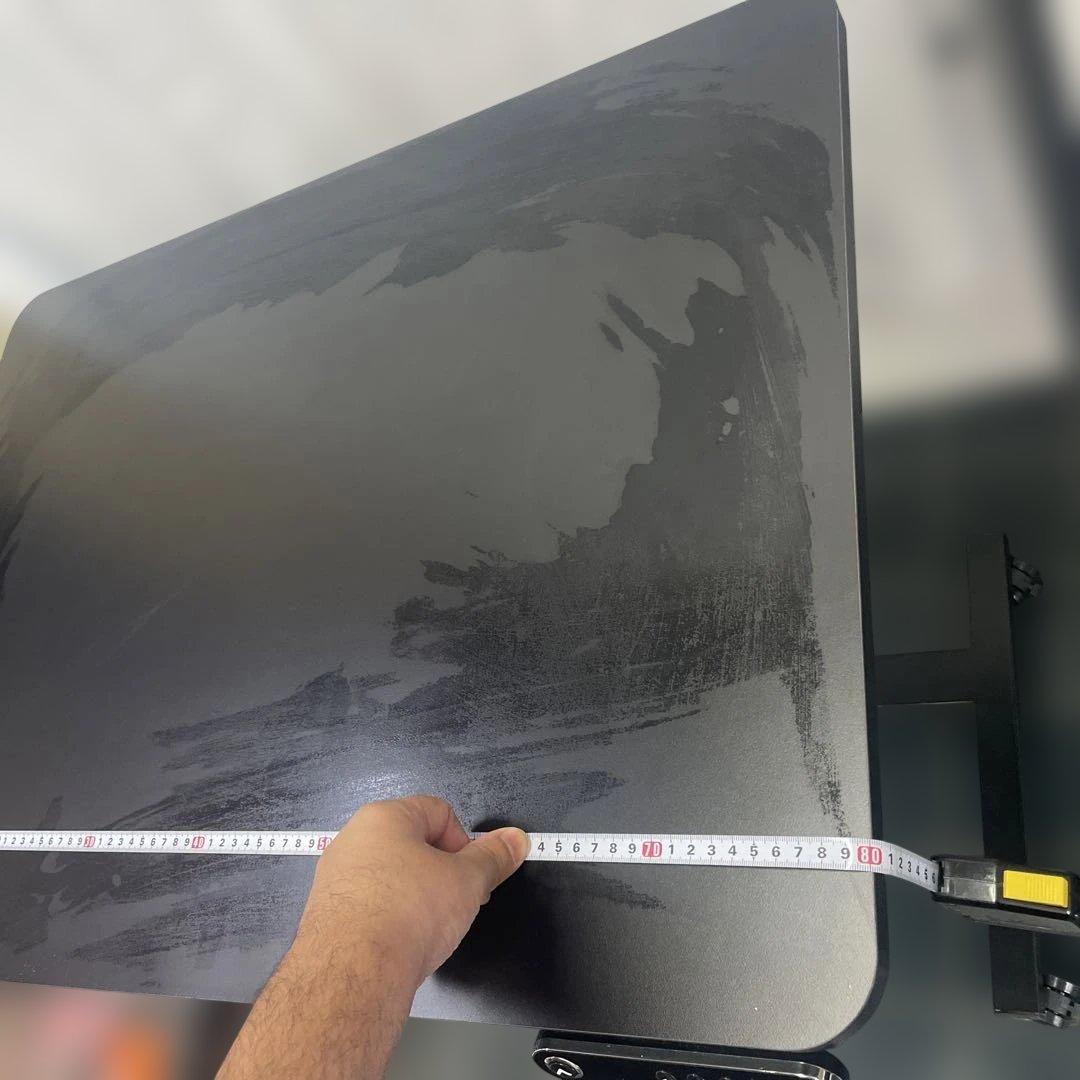 電動式高さ調整パソコンデスク 黒 イスセット