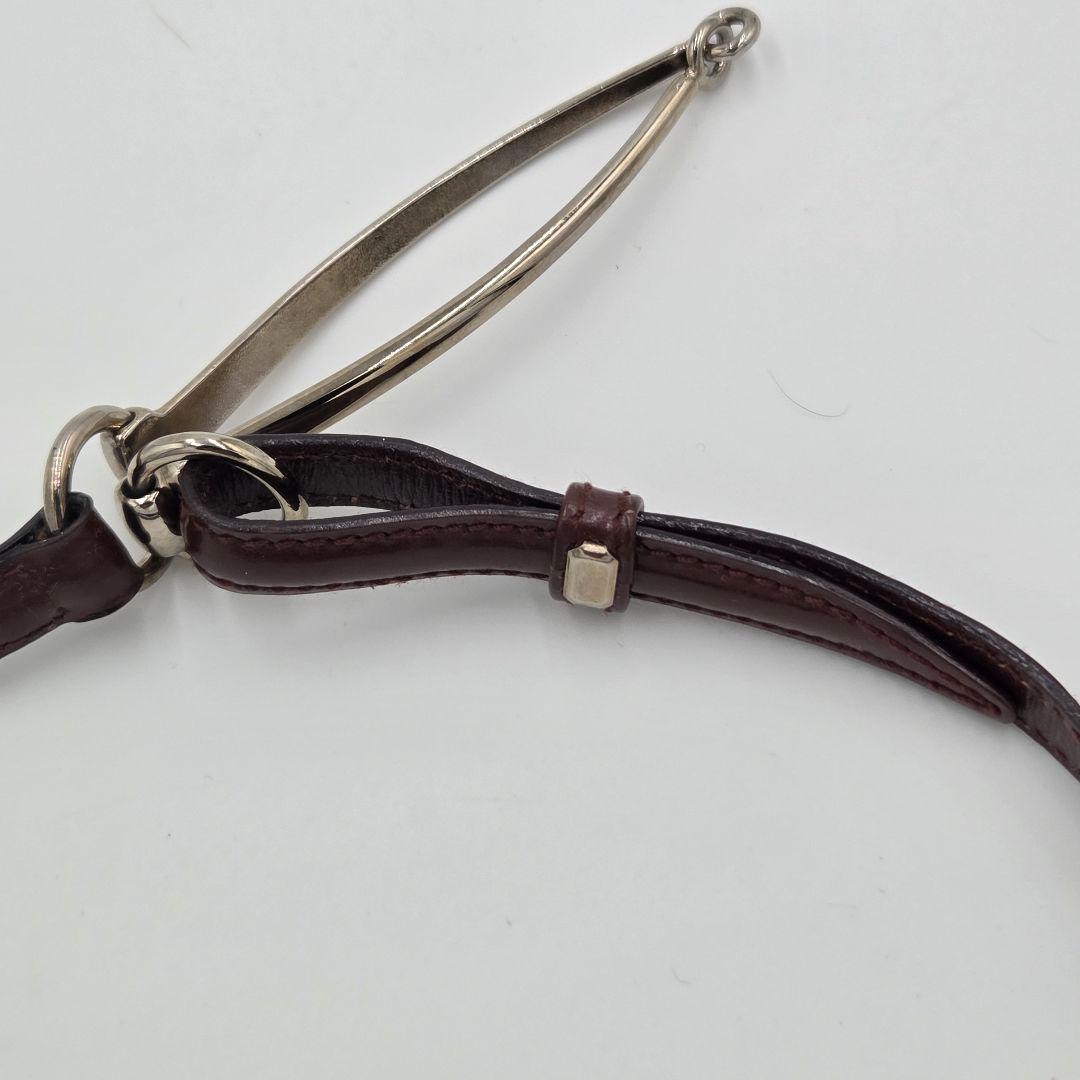 美品　激レア　GUCCI ホースビット　ナローベルト　レザー　エナメル　ブラック