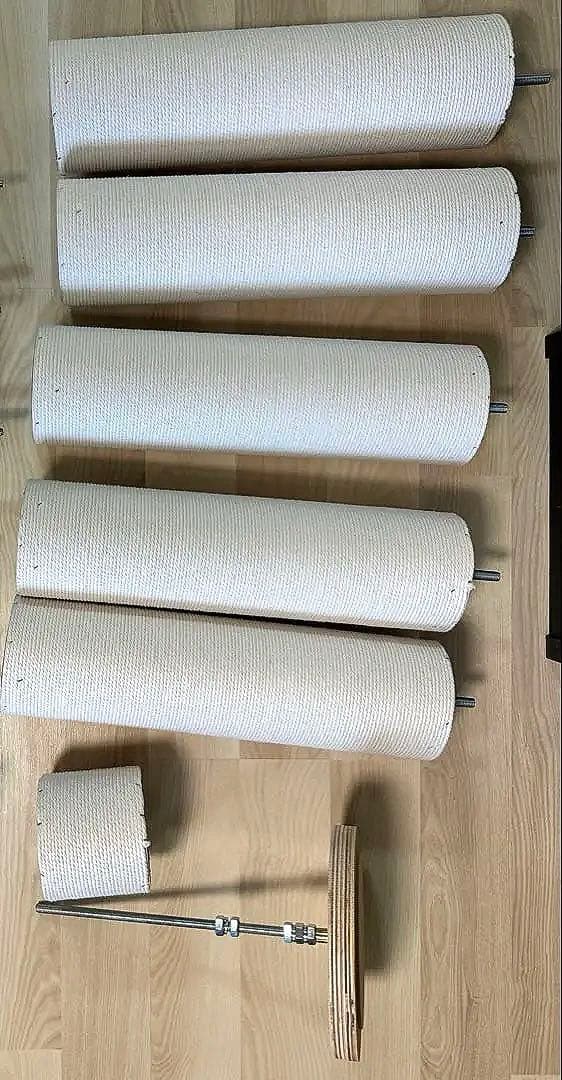 SUMIKA 突っ張り型 木製 キャットタワー レギュラーモデル コットン