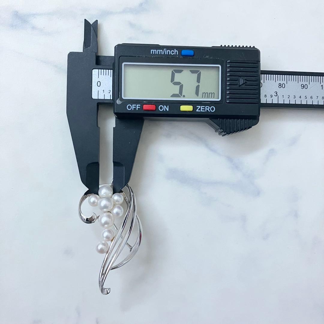 mikimoto✨ミキモト パール　ブローチ　あこや真珠　8粒　7.3g