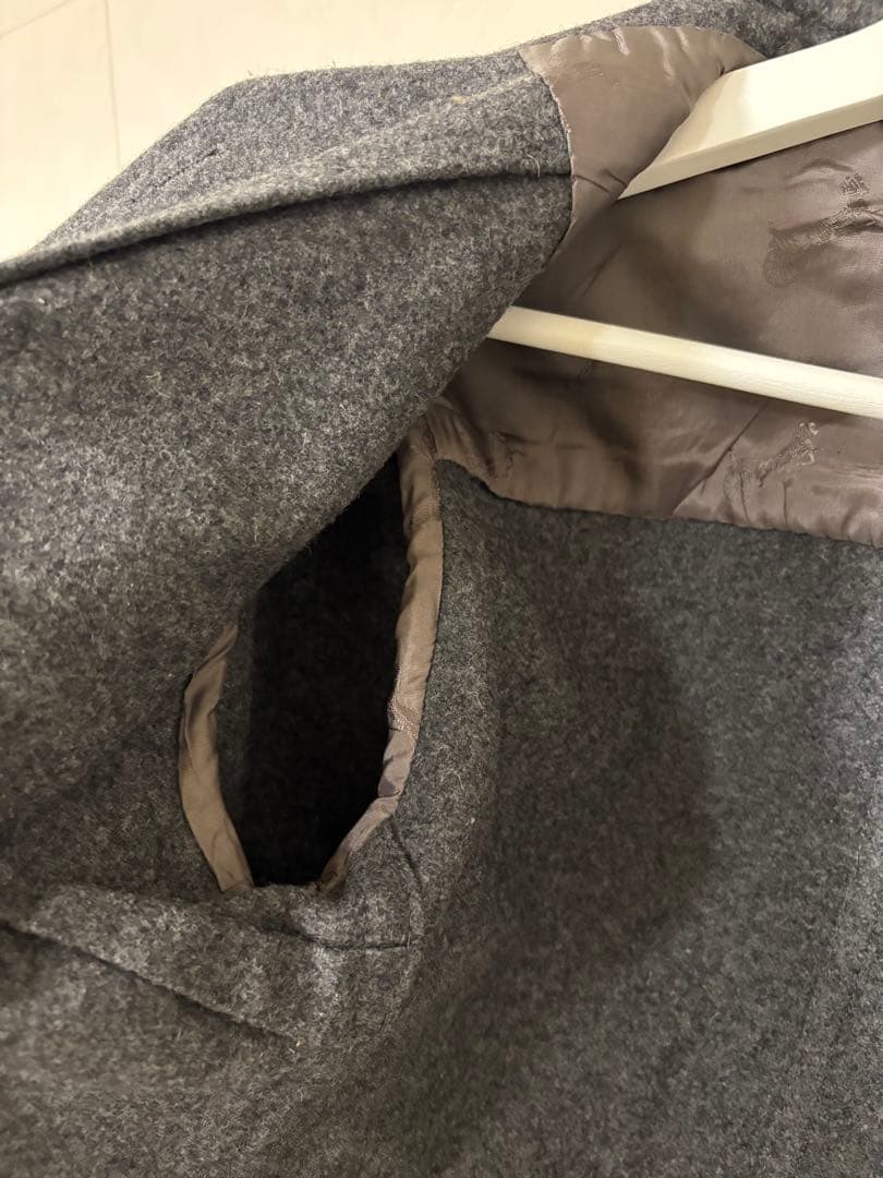 【希少】ヴィンテージCÉLINE ショート丈コート/ウール/グレー