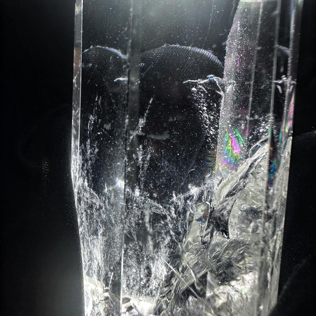 高透明度❗️レインボー☆ヒマラヤ ブルーエンジェルラダークォーツ六角柱A1156