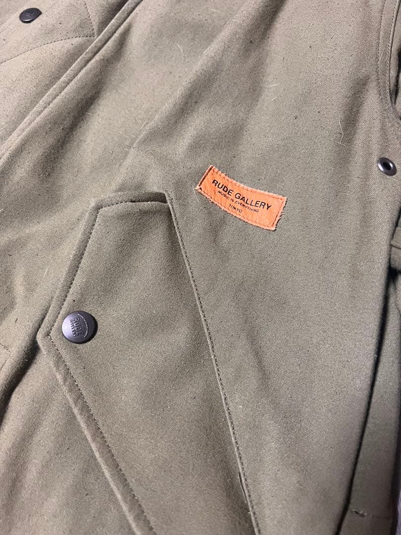 本日限定価格！ルードギャラリー　モッズコート　カーキ　ファー　※ライナーなし