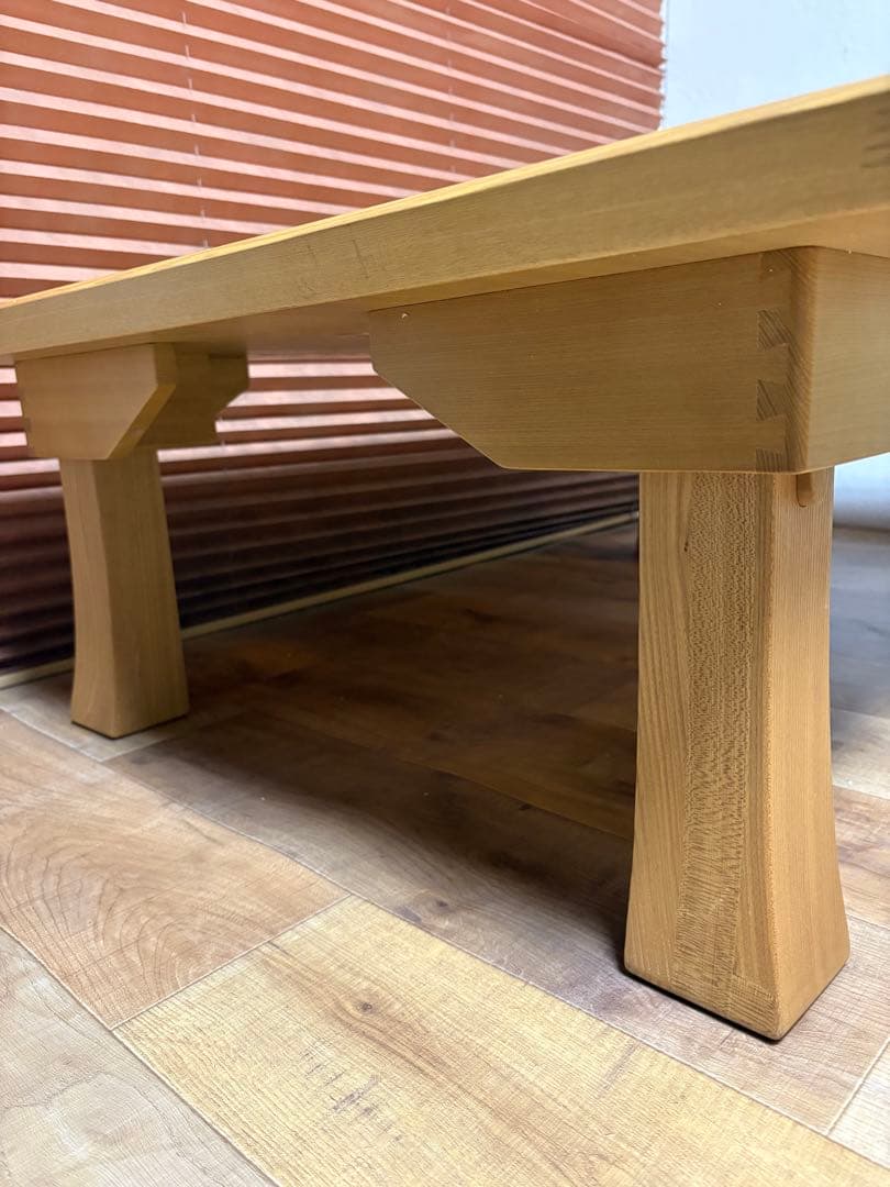 光製作所　折脚座卓　座卓　未使用品　タモ材　折りたたみ