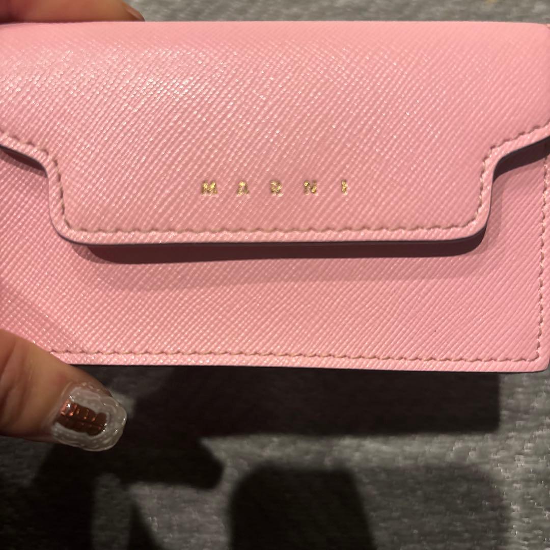 MARNI マルニ　ピンク 名刺入れ　新品同様