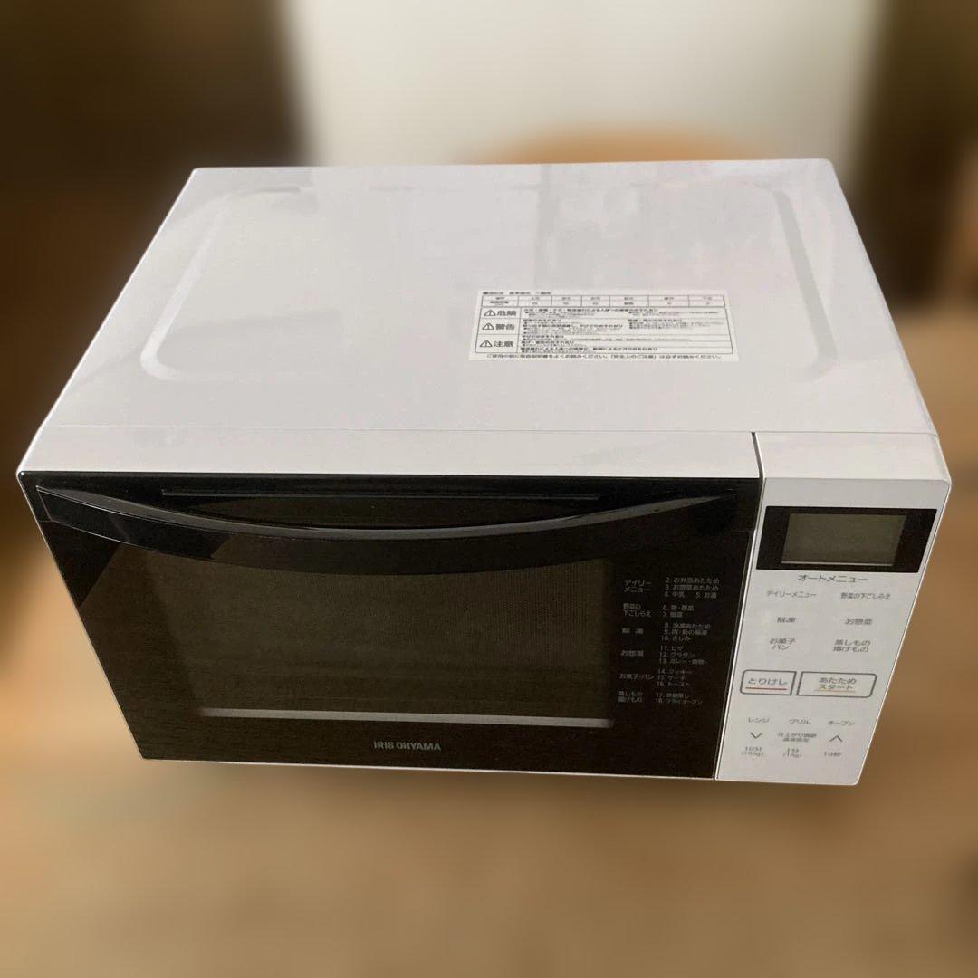 美品アイリスオーヤマ2022年製オーブンレンジMO-F1807-W