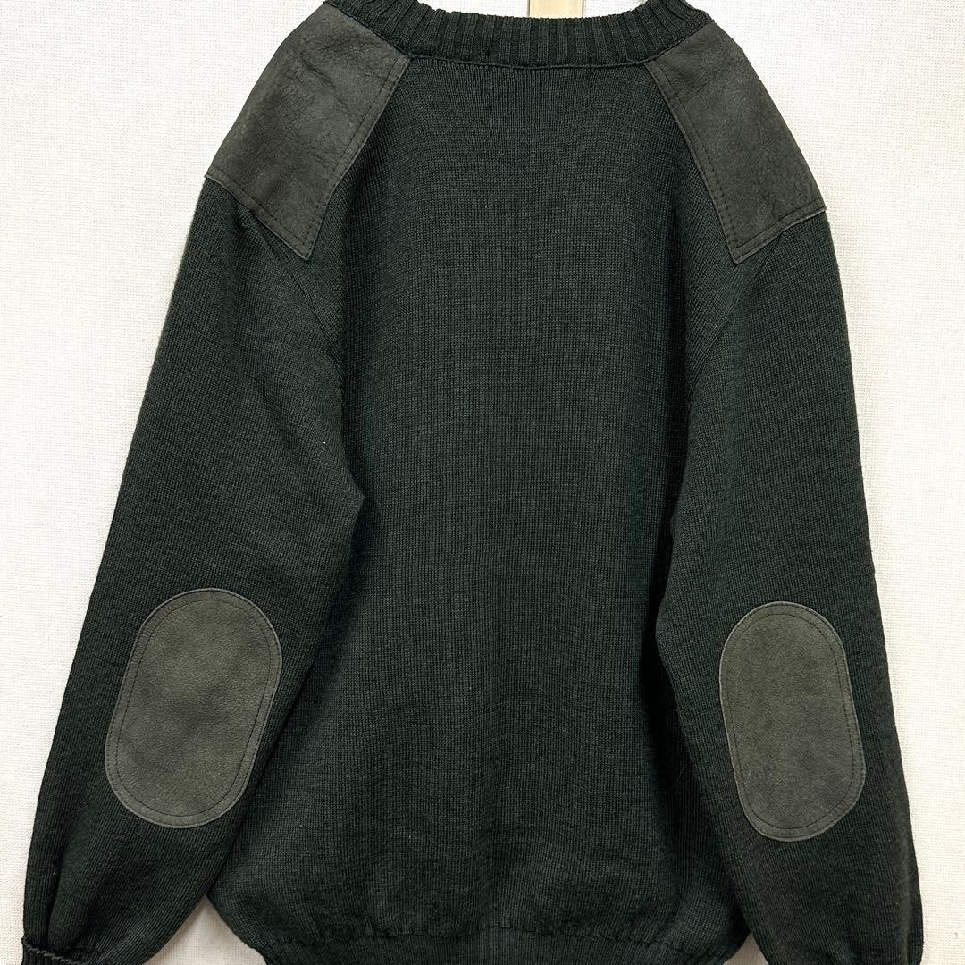Burberrys バーバリーズ エルボーパッチ ウールニット M 英国製