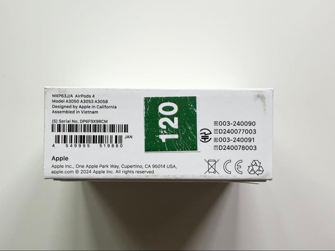 まっちゃん【新品 保証書レシート付き】AirPods 4