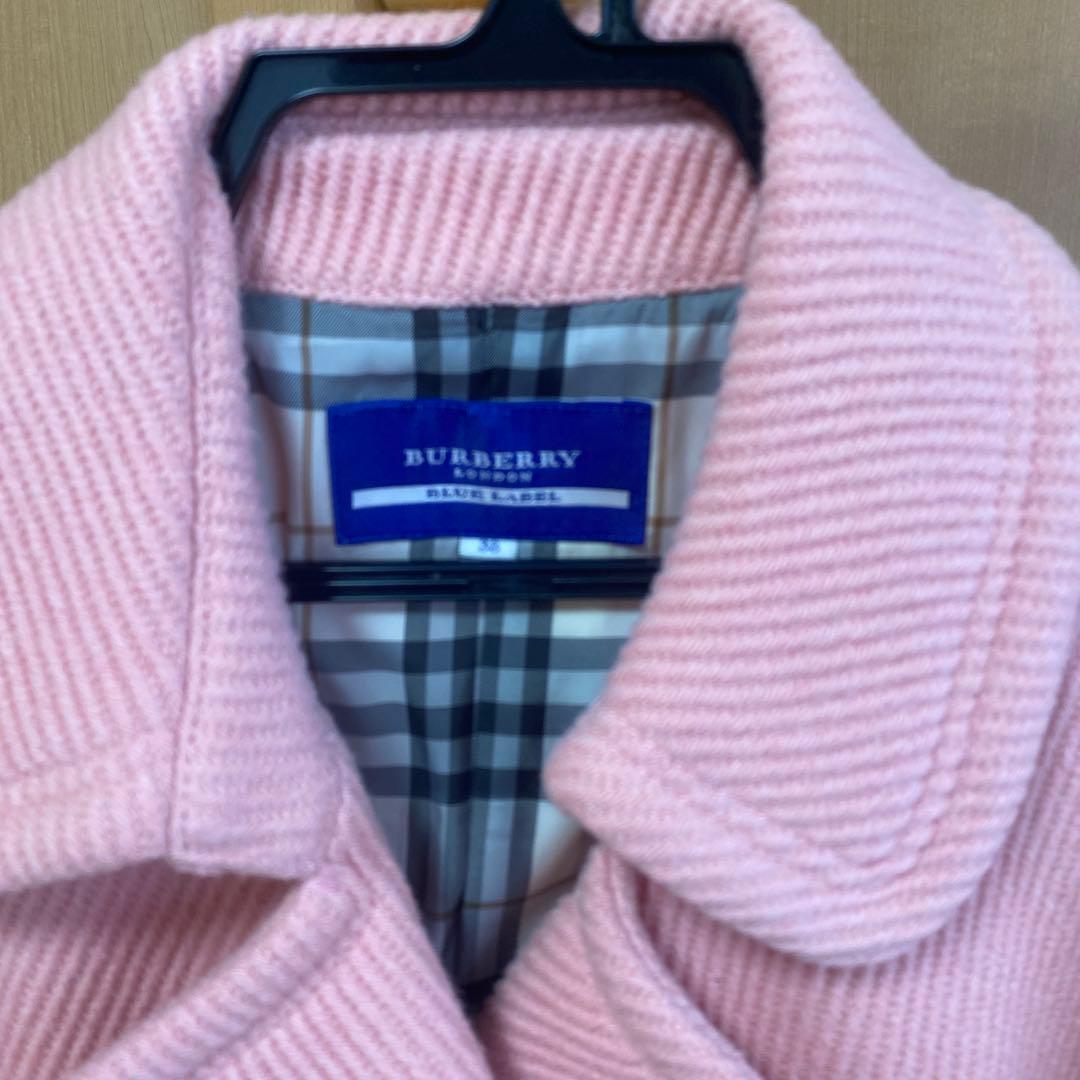 BURBERRY BLUELABELピンク ピーコート