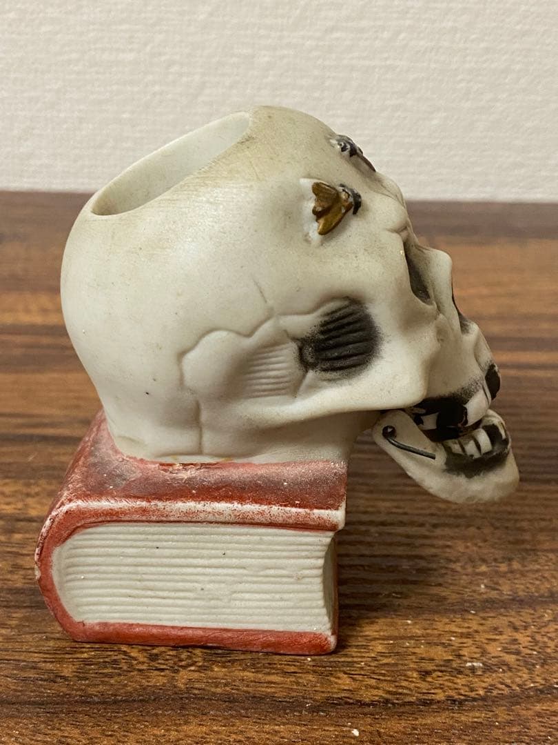 30s'40s' ビンテージスカルデザイン 灰皿　マッチホルダー古着ロカビリー