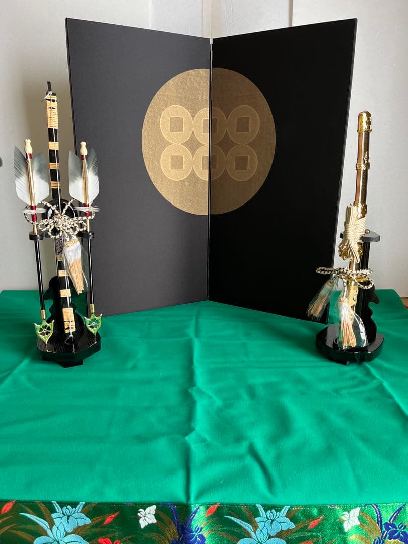 高さ90cm 二曲二引金屏風