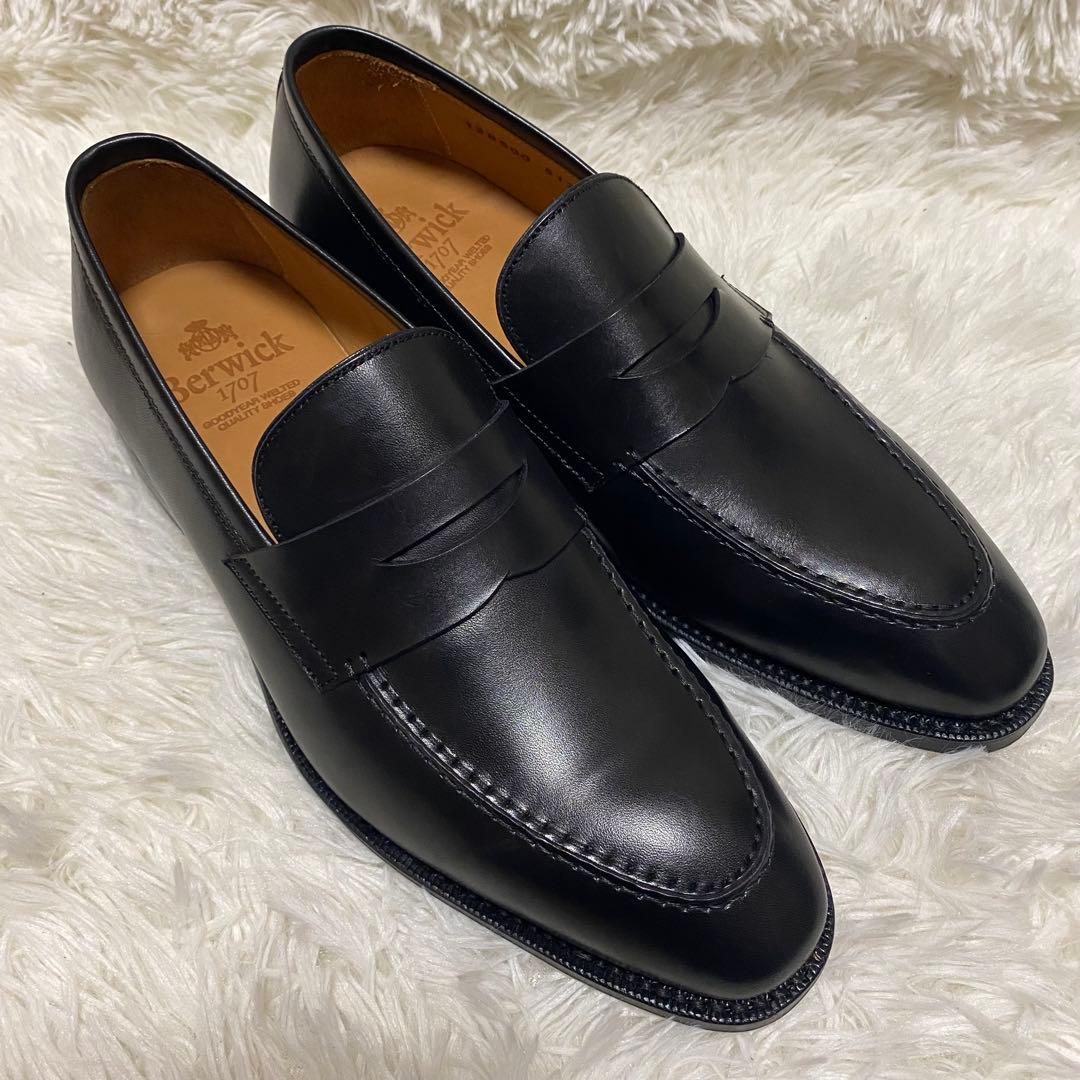 ✨定価約4万✨Berwick ローファー 5120 ブラック牛革本革黒