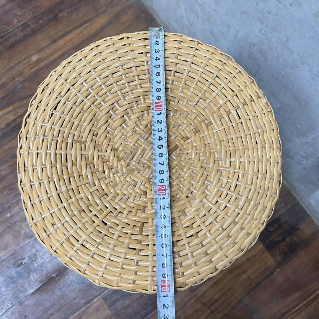 木間 籐家具 ラタン 籐鼓椅子 スツール 腰掛 イス 椅子 サイドテーブル