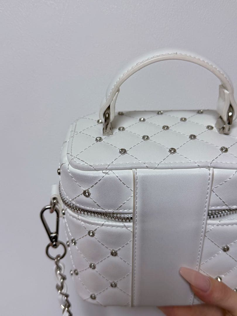 Darich キルティングビジュースクエアミニバッグ