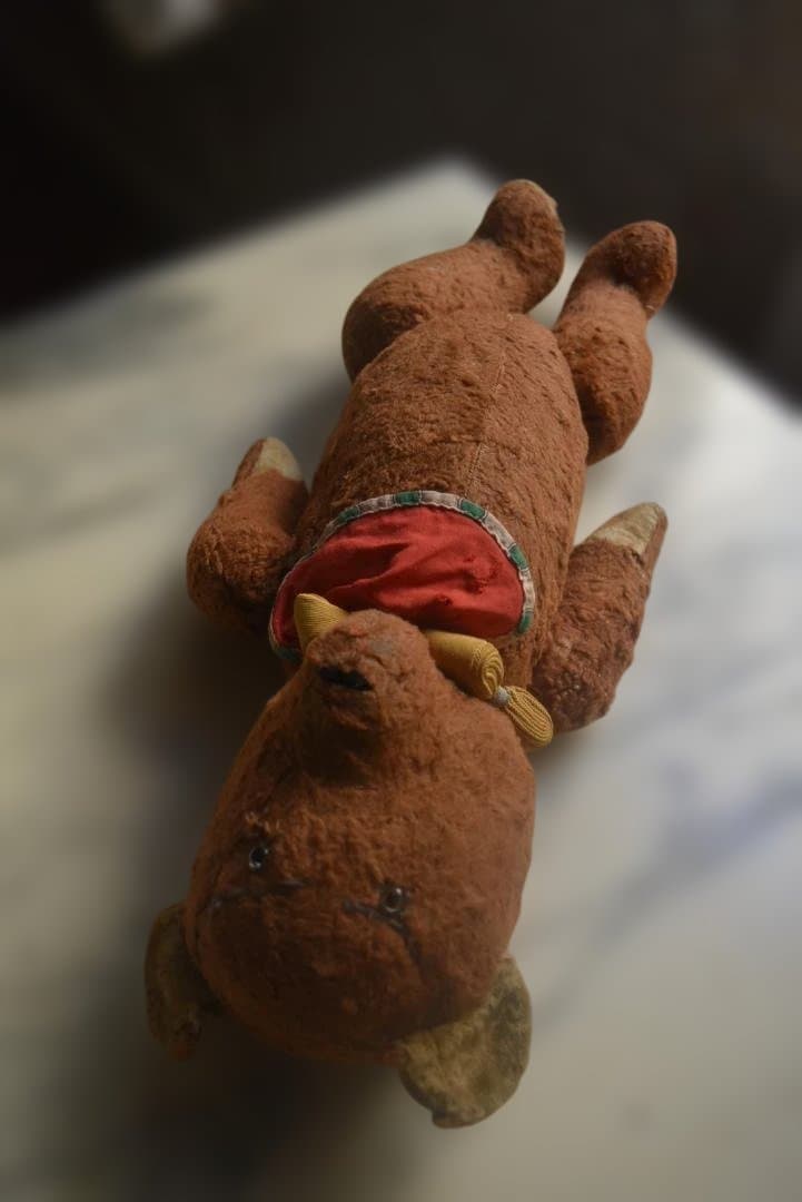 フランスアンティーク　とぼけた可愛いテディベア　熊ぬいぐるみ