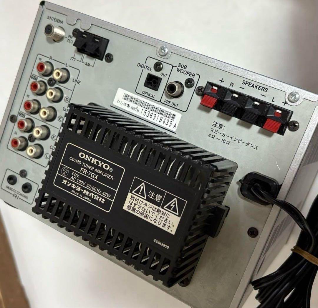ONKYO CD/MD コンポ FR-7GX アンプ リモコン付き