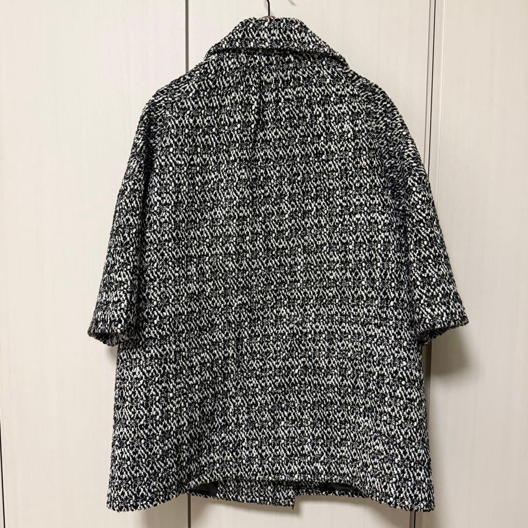 AMOMMA アモマ ツイードウールコート ブラック