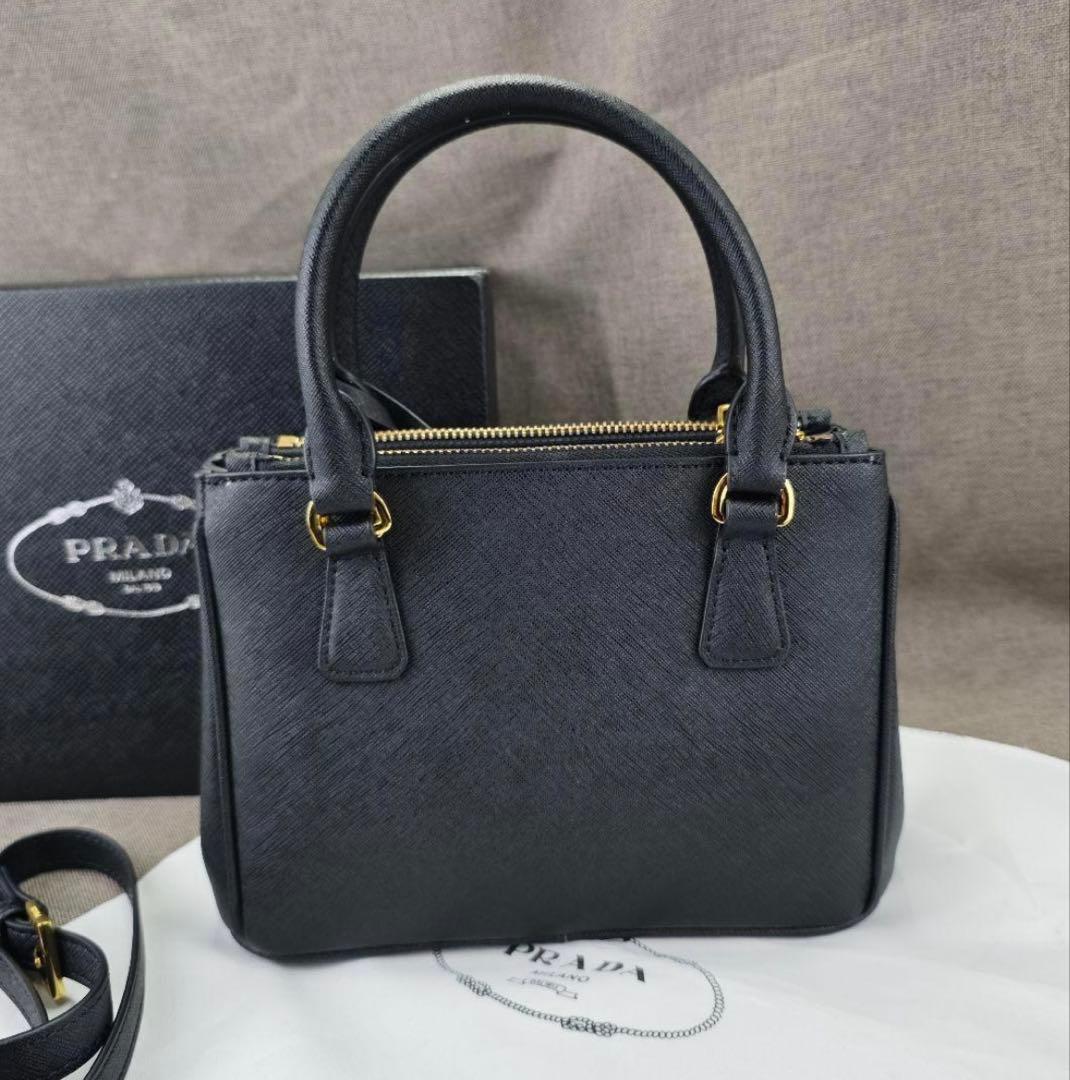 PRADA プラダ ガレリアミニバッグ ハンドバッグ