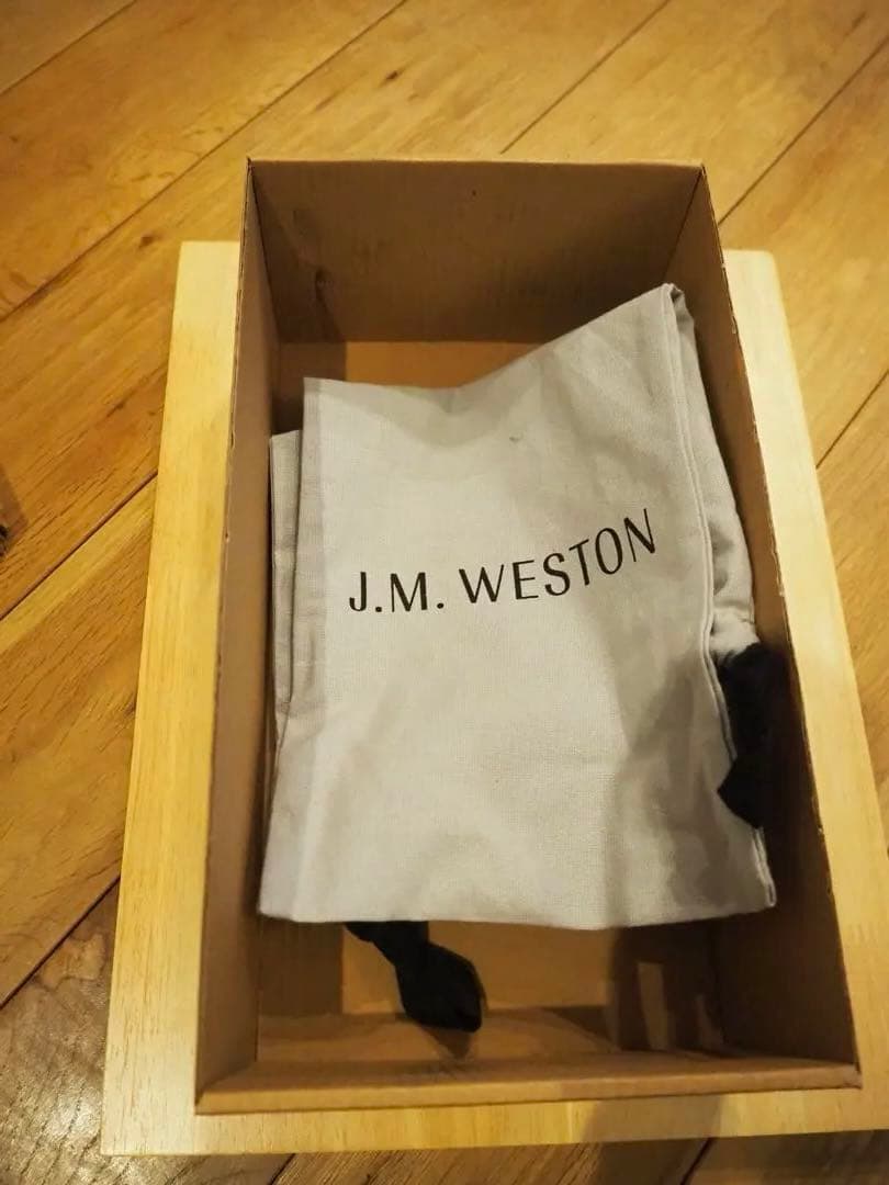 【美品】JM.WESTON 300 ブラック ストレートチップ 8/ 8.5