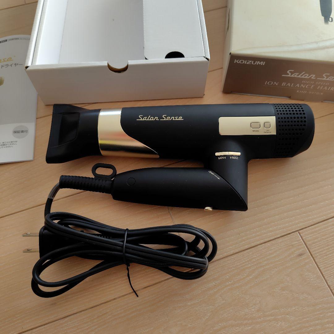 コイズミ　サロンセンス　ハイスピードイオンバランス　ドライヤー　KHD-9970