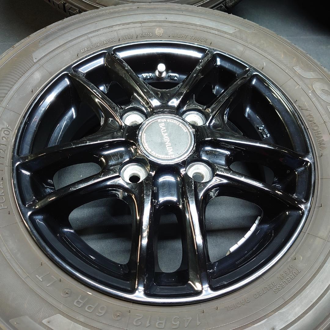 社外アルミ ヨコハマ 145Ｒ12 6PR 軽トラ 軽貨物 PCD/100