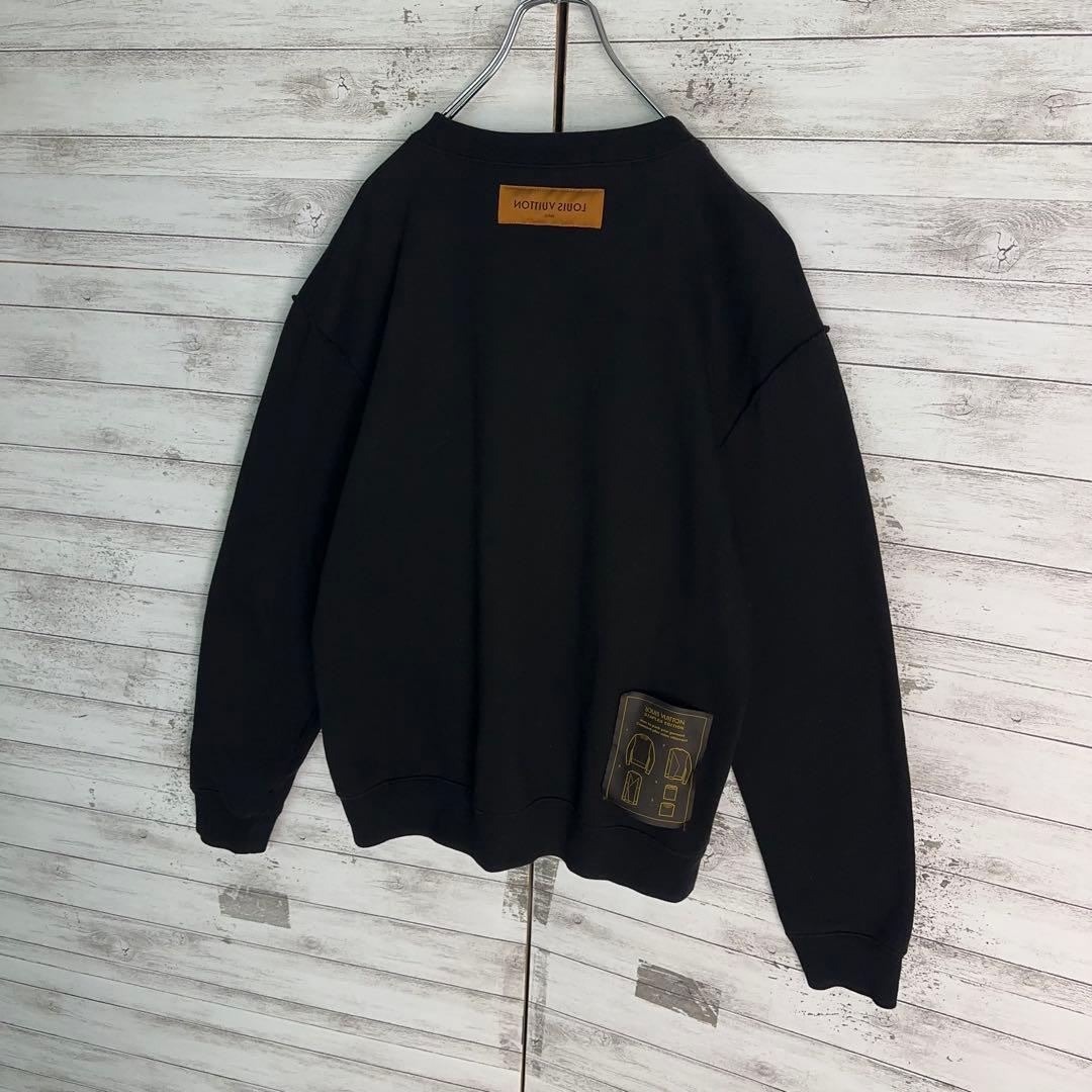 【美品・Lサイズ】ルイヴィトン　近年モデル インサイドアウト スウェット　黒