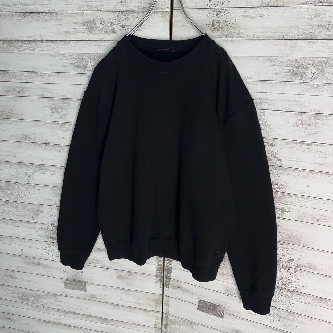 【美品・Lサイズ】ルイヴィトン　近年モデル インサイドアウト スウェット　黒