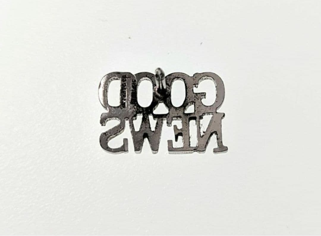 Tiffany Good News ピン ティファニー　ピン留め具付き　70s