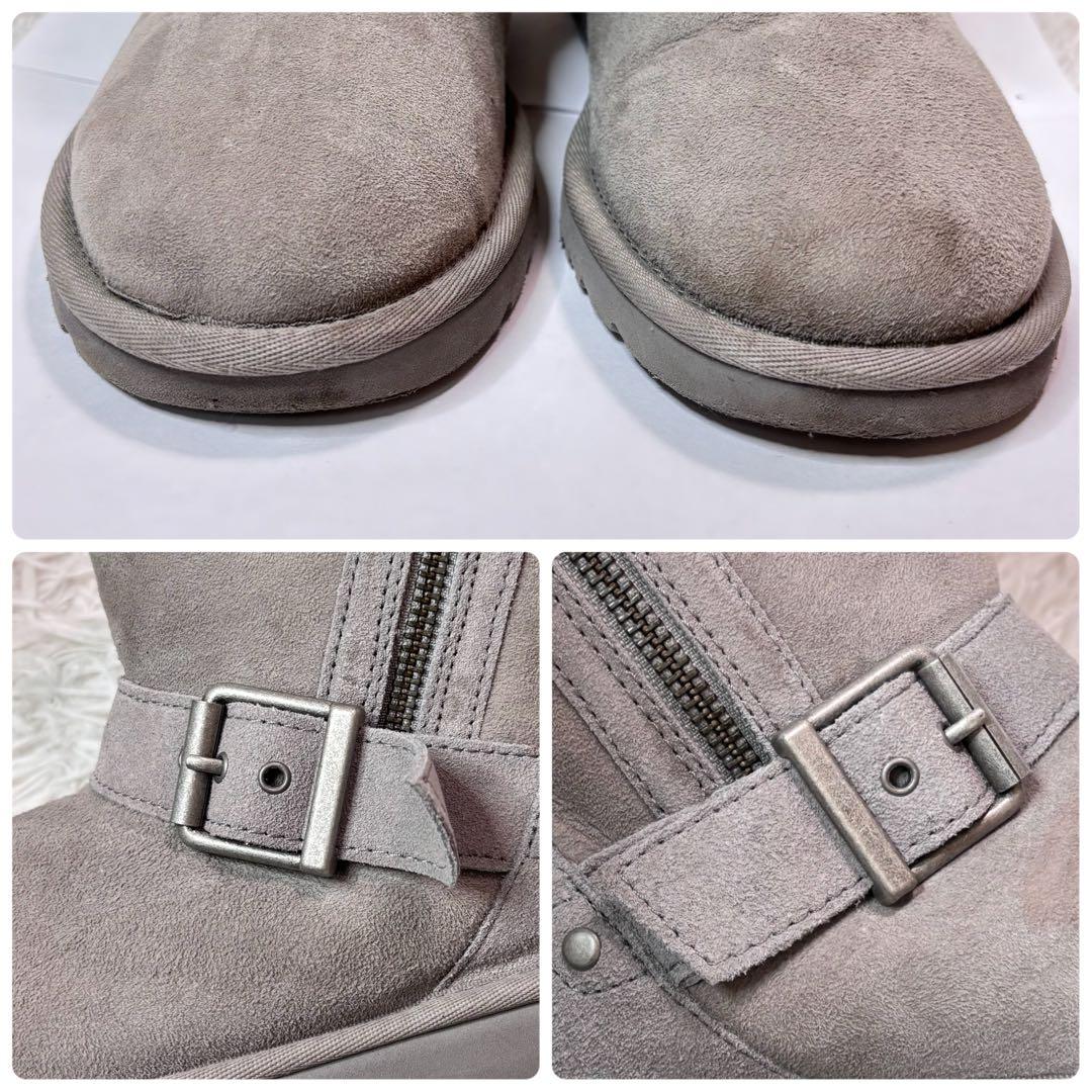 アメリカ限定品✨️UGG ムートンブーツ ピンクリボン ブレイズ 刺繍 チャーム