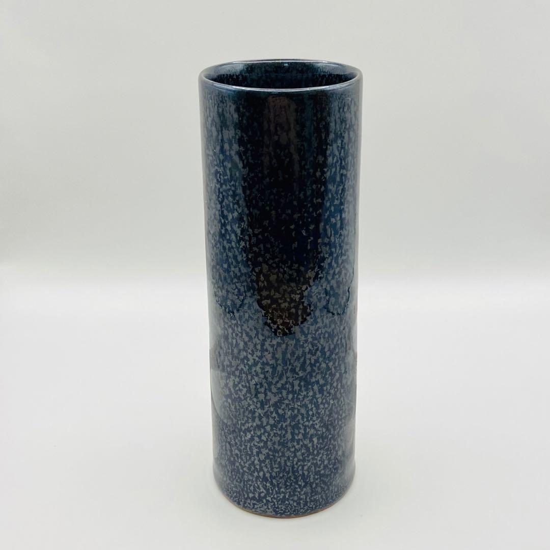 油滴花入 掛け置き兼用　鎌田幸二　共箱入　茶道具　京焼　花瓶　華道具