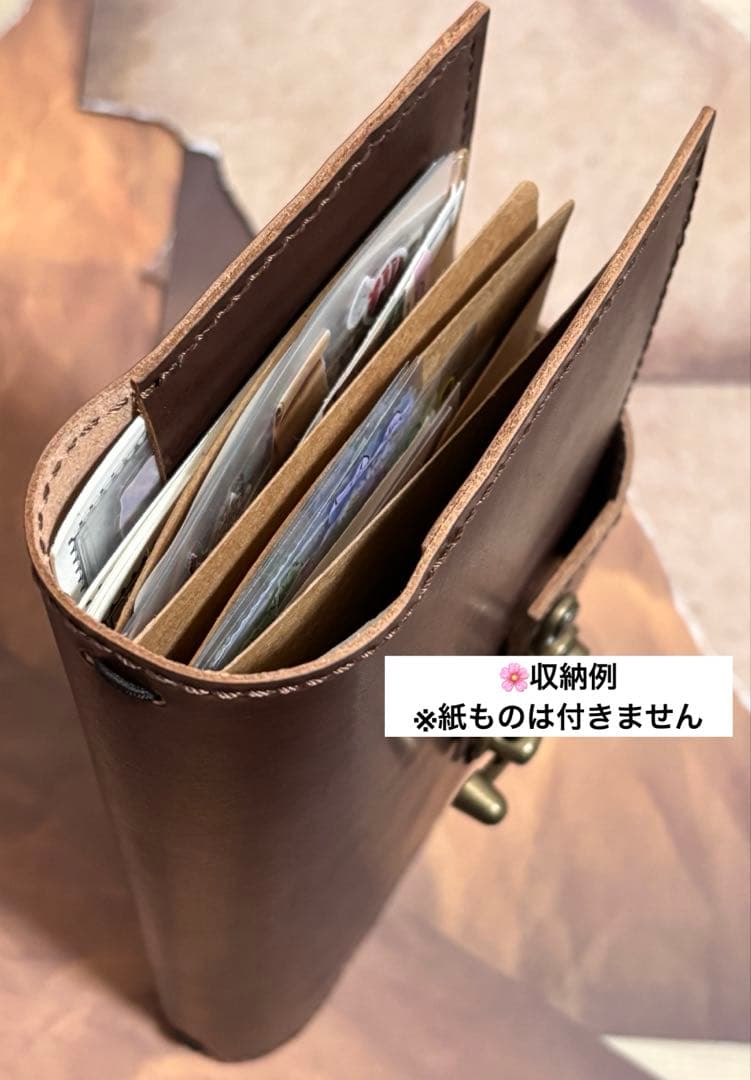 本革　レギュラーサイズ トラベラーズノート コラージュ収納ファイル