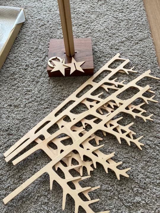 木製　クリスマス　ツリー