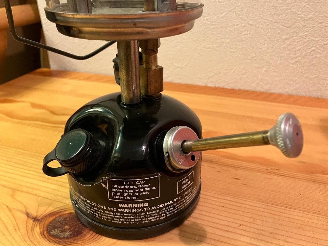 Coleman PEAK1フェザーランタン 222B キャリーケース付き