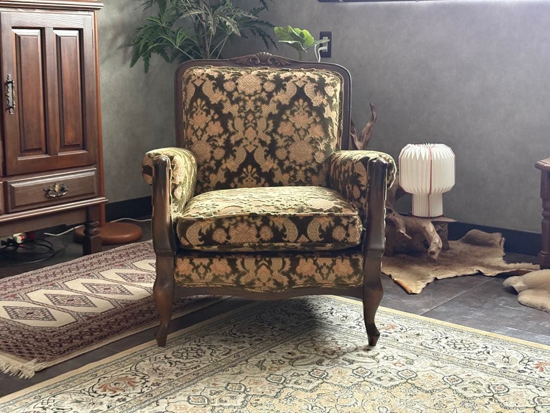 ①マルニ　maruni アームソファ　クラシック　金華山織　猫脚　ソファ　SZ