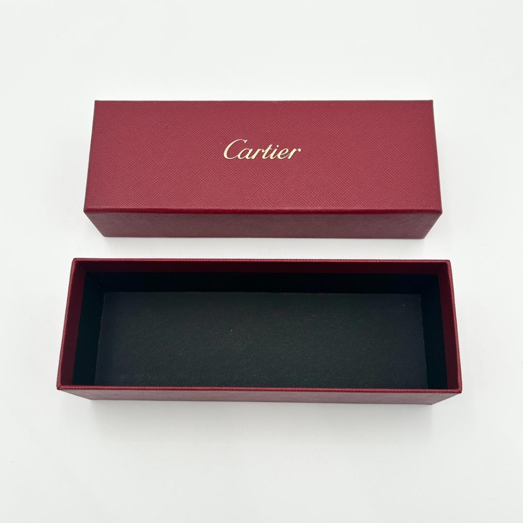 Cartier　カルティエ　メガネケース　サングラスケース　眼鏡入れ　黒　外箱