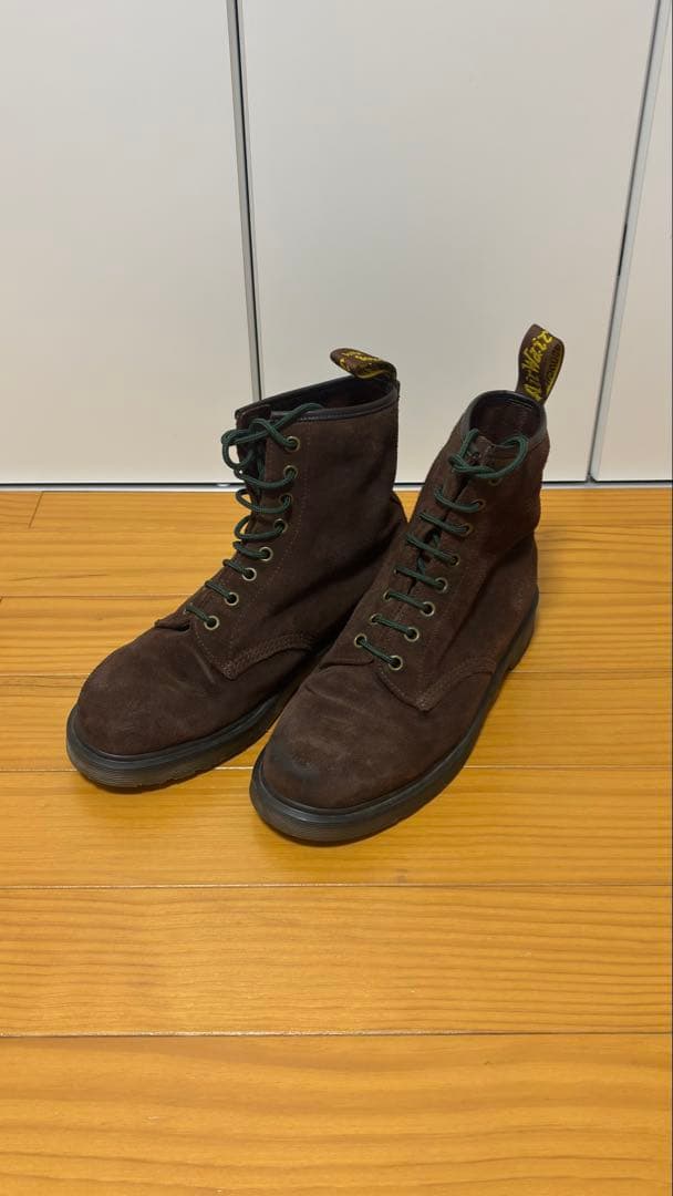 a*2様 ドクターマーチン　8ホール　UK8 EU42 スエード　ブーツ　ブラウ