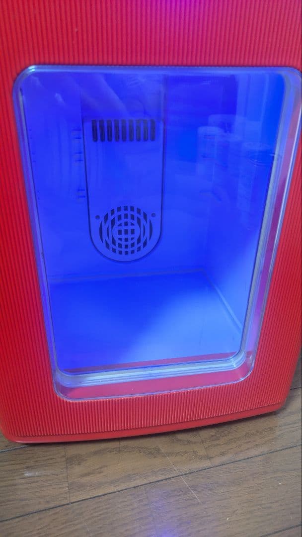 ディスプレイ型ポータブル保冷温庫 25L XHC-25 車載冷蔵庫 (赤)