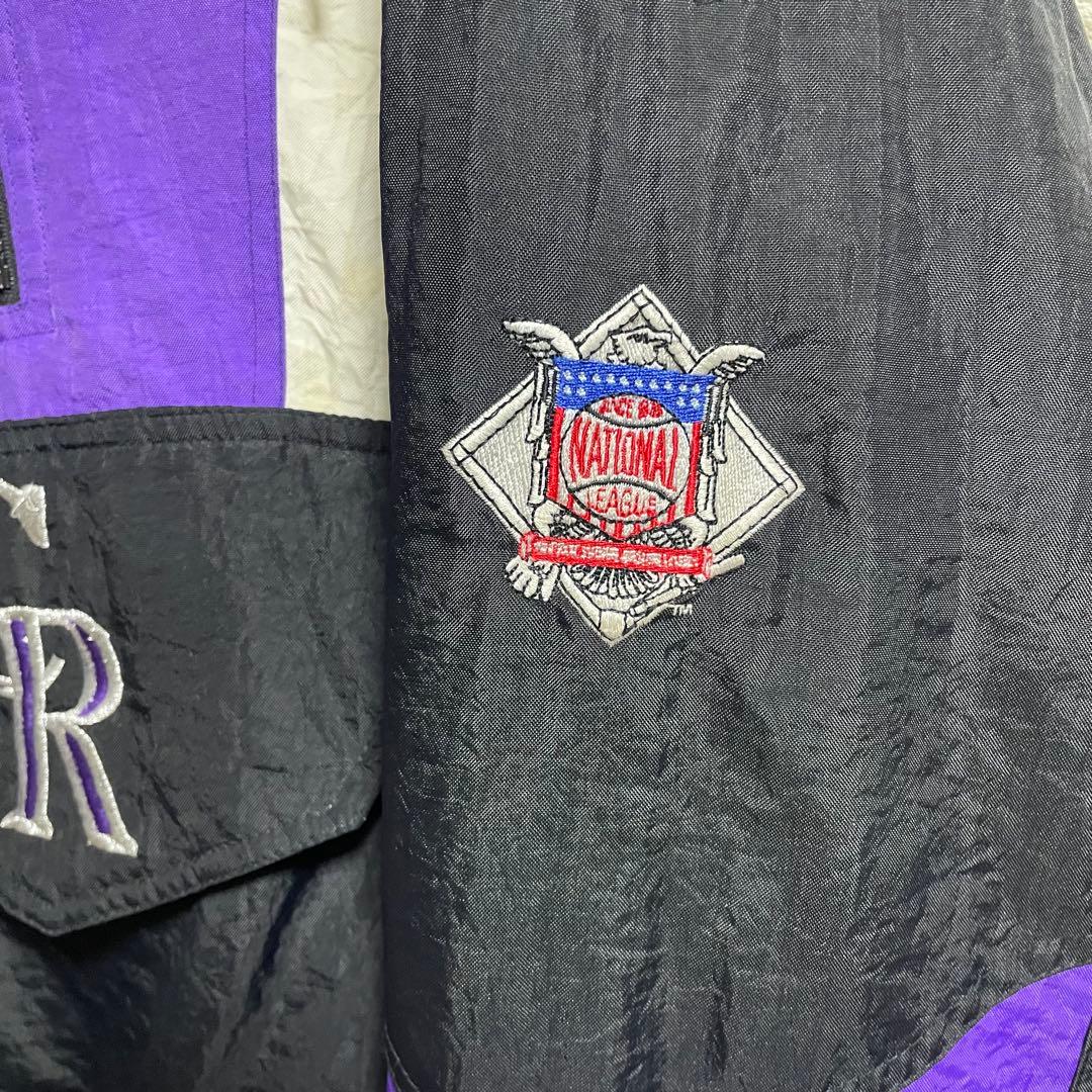 90s スターター　コロラド　ロッキーズ　中綿ナイロンプルオーバー　　Lサイズ