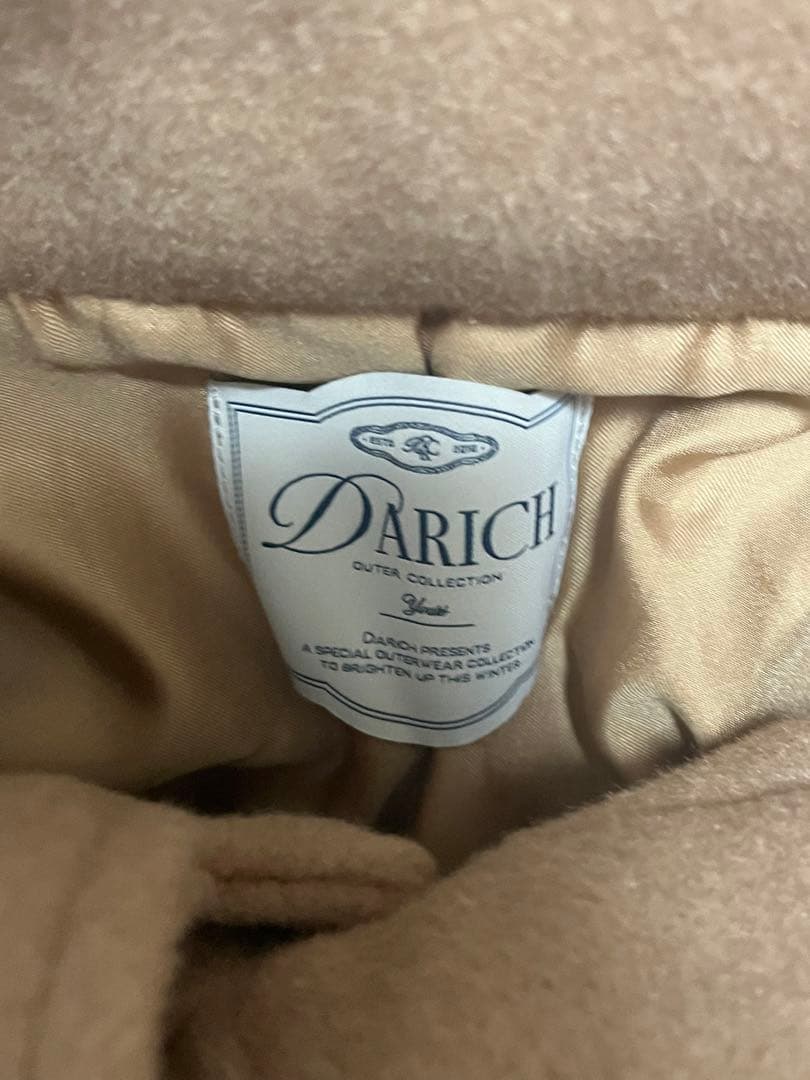 新品未使用　Darich ドロップショルダージャケットコート キャメル　フリー