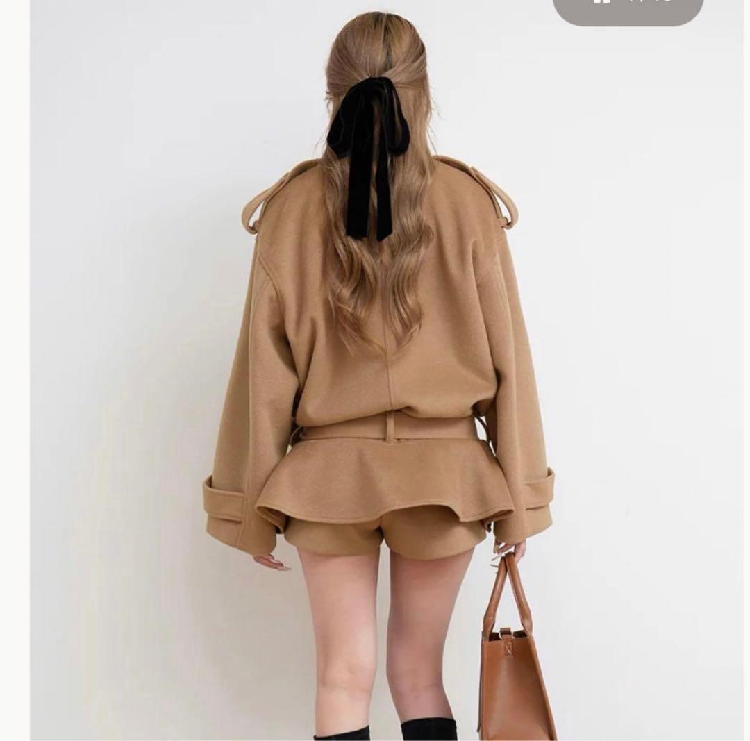 新品未使用　Darich ドロップショルダージャケットコート キャメル　フリー