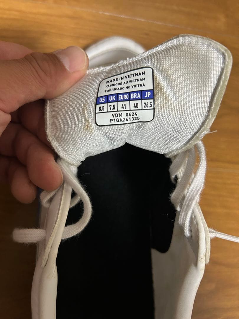 【中古】モレリア プロ　ホワイト×ブルー　26.5cm 海外版